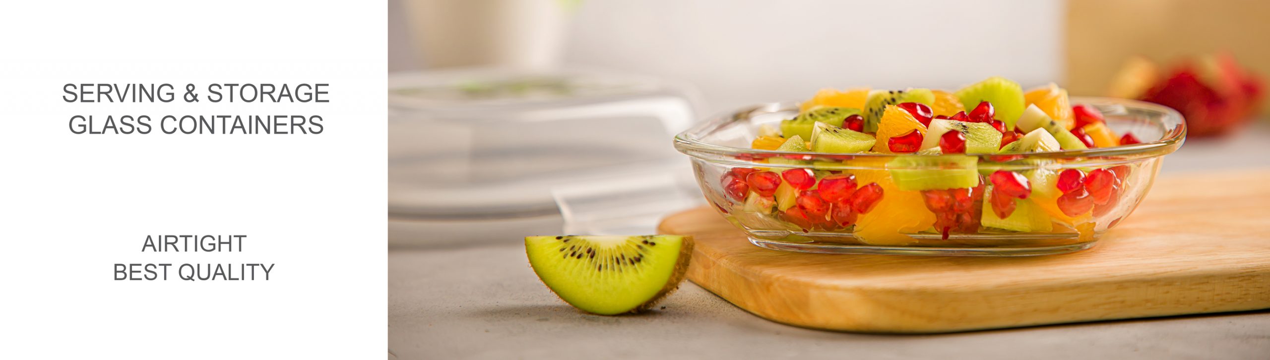 GLASS CONTAINER-serving & storage 520 ml