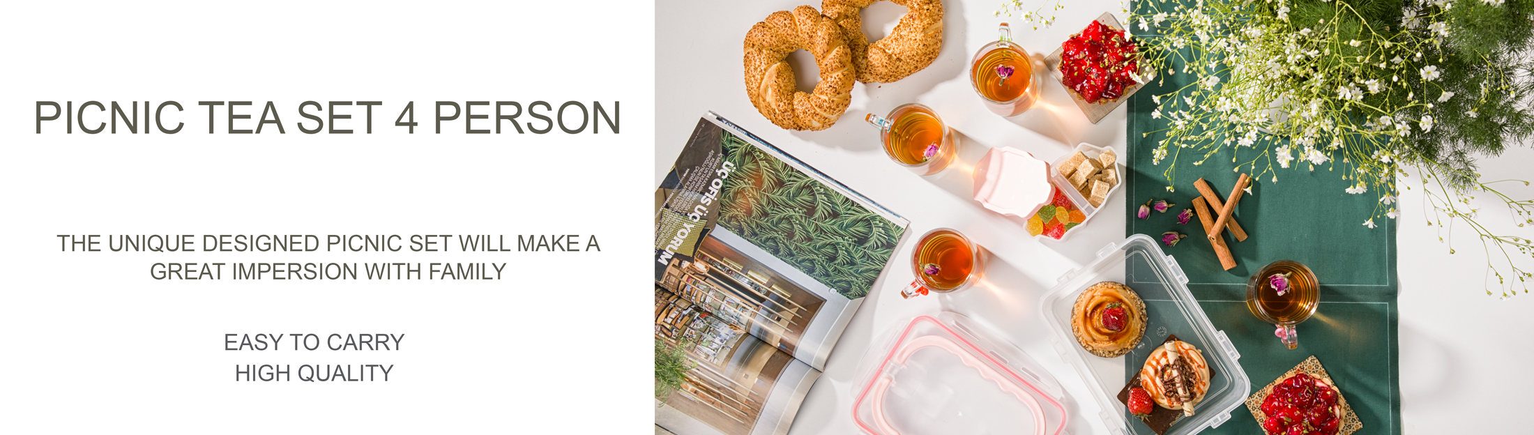PICNIC TEA SET 4 PERSON