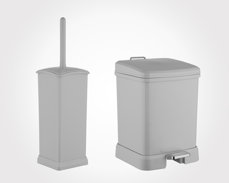 RECTANGLE DUSTBIN AND BRUSH