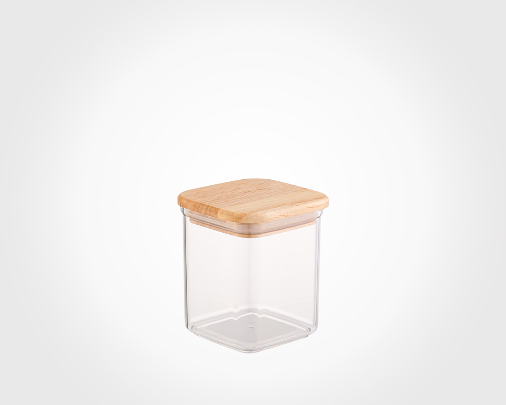 SPICE CANISTER WITH WOODEN LID