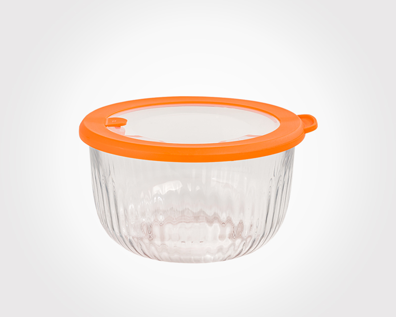 GLASS BOWL WITH VENTED LID 1.8 L