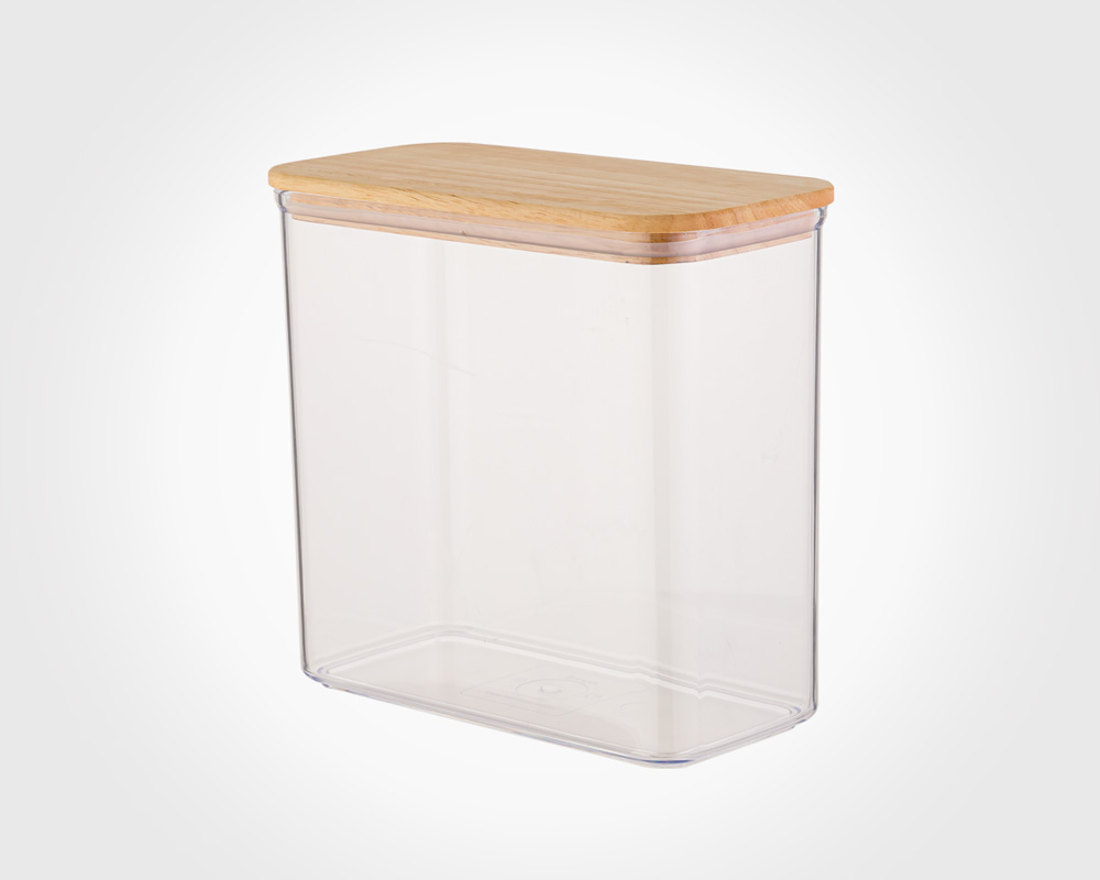 SARINA RECTANGLE CANISTER WITH WOODEN LID NO.1