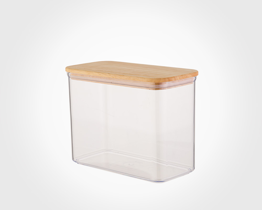 SARINA RECTANGLE CANISTER WITH WOODEN LID NO.2