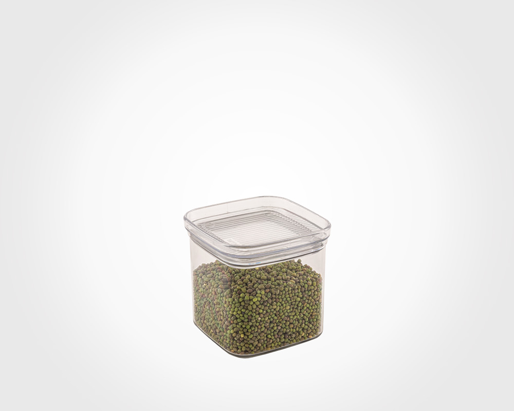 ROYAL SQUARE CANISTER CLEAR LID NO.3