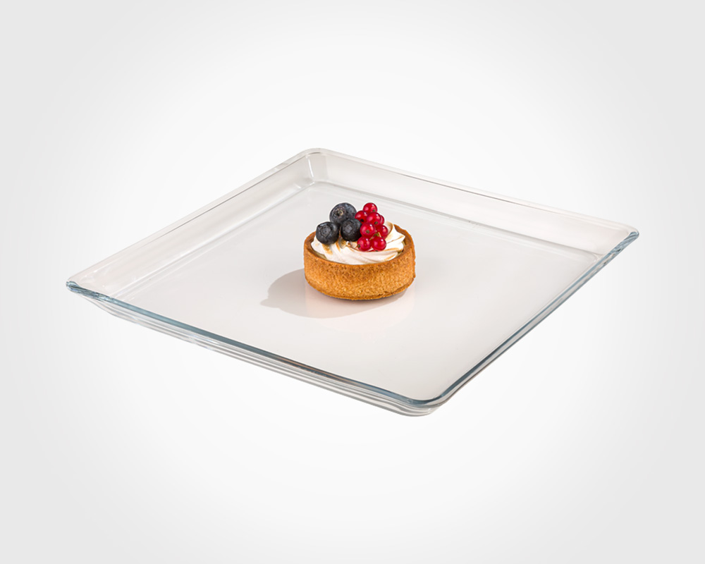 GLASS SERVING TRAY