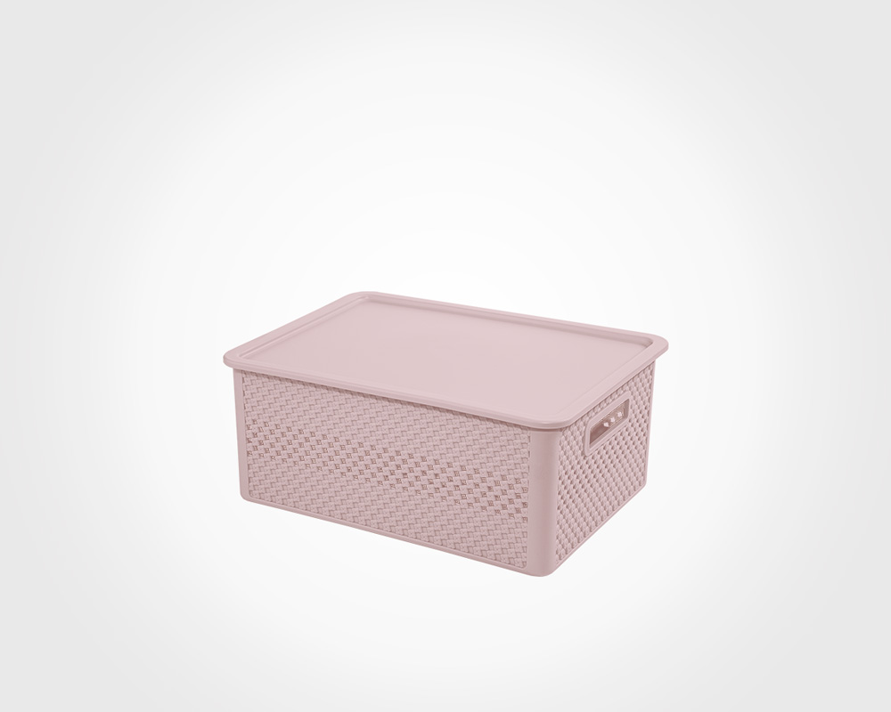 MEDIUM BOX WITH LID KNIT DESIGN