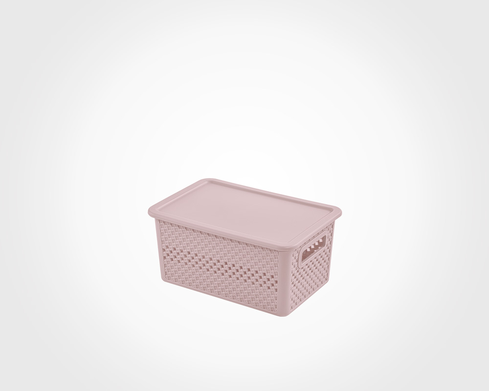 SMALL BOX WITH LID KNIT DESIGN