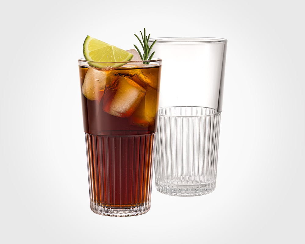 Glass tumbler 410cc 2PCS