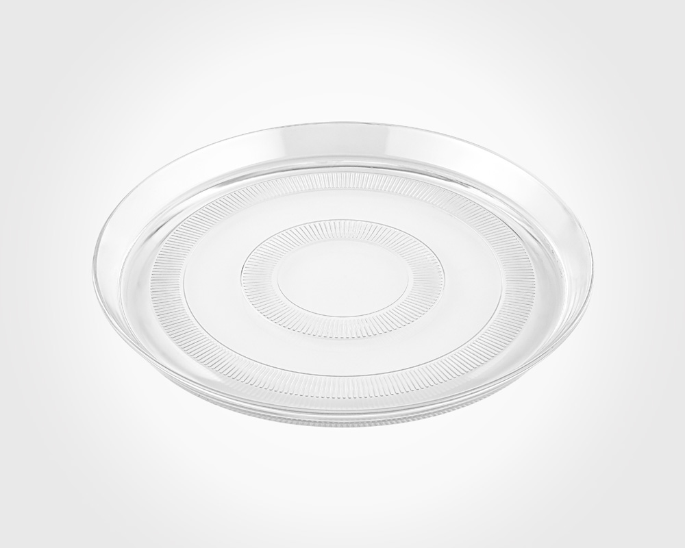 Round glass platter 30cm